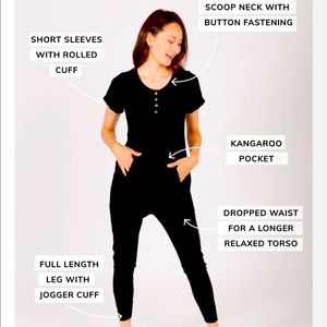 Smash + Tess Anyday City Romper in Ribbed Black *limited edition!*